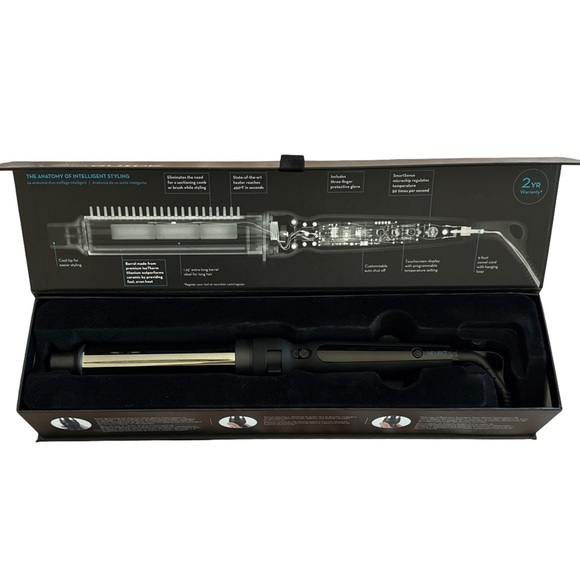 NIB Paul Mitchell Neuro Guide 1.25” Curling Iron | Titanium Beach Waves - Picture 7 of 7